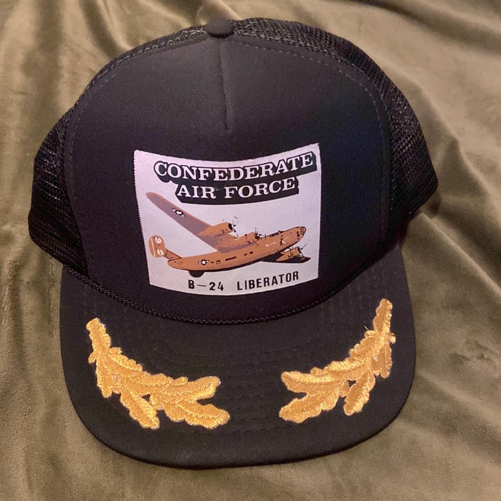 Vintage Air Force military trucker hat, B-24 pilot